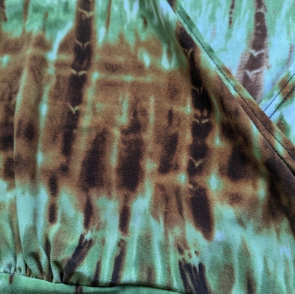 Y2K Tank -Vintage  Susie Size Large Gradient Earth Tone Asymmetrical - Picture 6 of 10